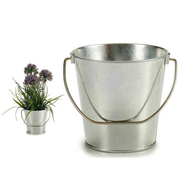 Cubo Asa Metal Zinc Ibergarden 18X23CM (24 Unidades) Cubo Asa Metal Zinc Ibergarden 18X23CM (24 Unidades)