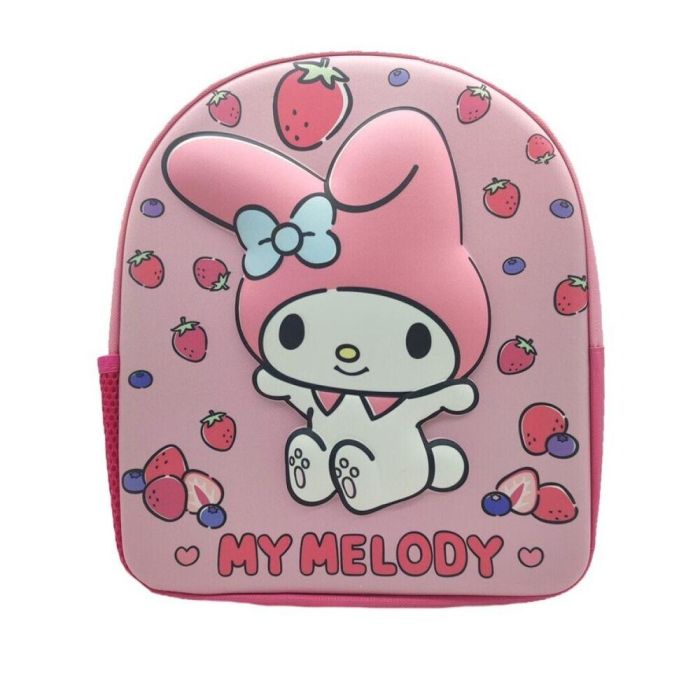 Mochila 3D My Melody Hello Kitty 30cm 1 Mochila 3D My Melody Hello Kitty 30cm 1