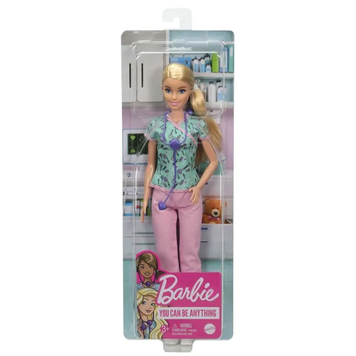 Mattel Barbie Muñeca Tú Puedes Ser Enfermera GTW39 +3 Años Muñeca Enfermera con Estetoscopio para Niñas 5