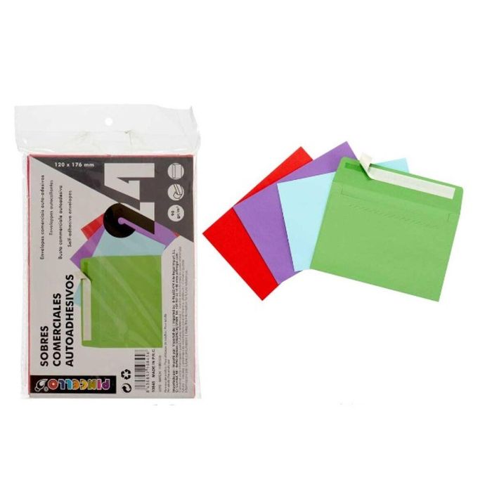 Sobres Pincello 12X17-24 Multicolor Papel 120 x 176 mm (48 Unidades) 2