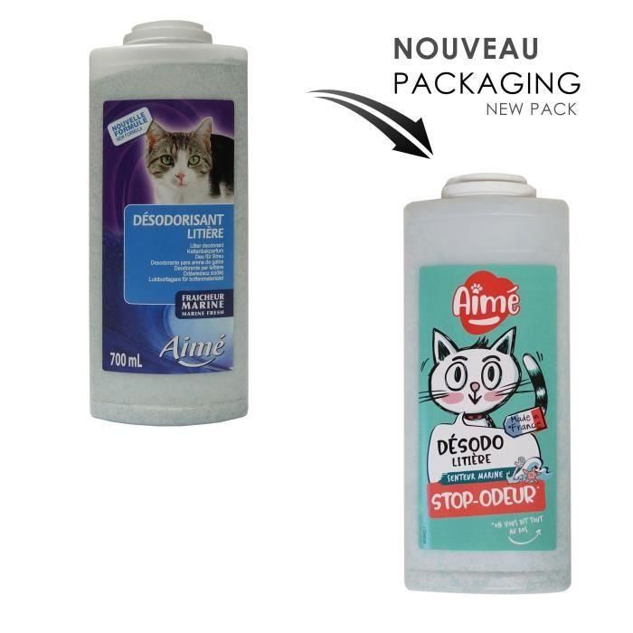 AIME Ambientador para basura marina 700ml - Para gatos 4 AIME Ambientador para basura marina 700ml - Para gatos 4