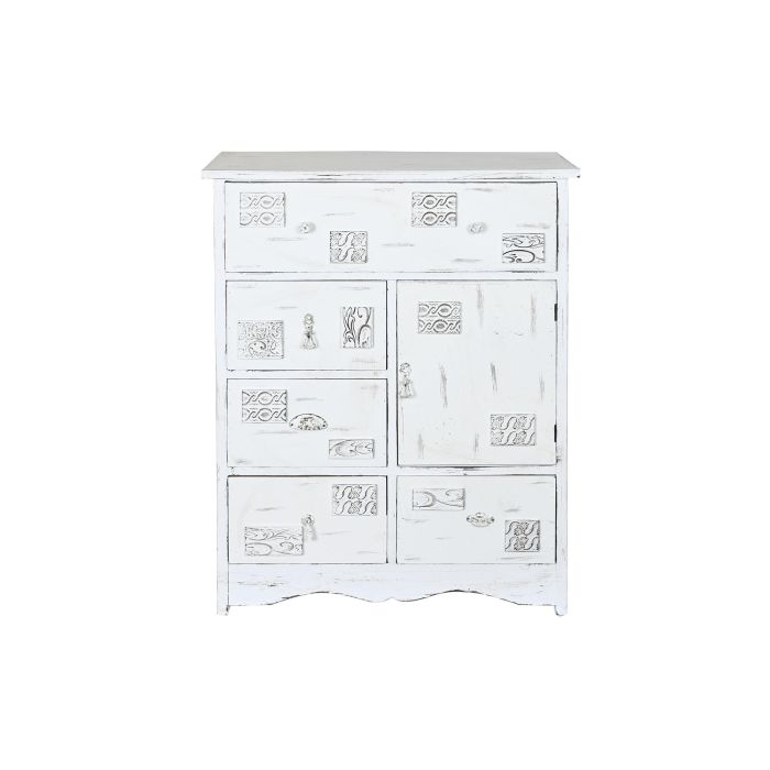 Cajonera Romantico DKD Home Decor Blanco 38 x 102 x 78 cm 7