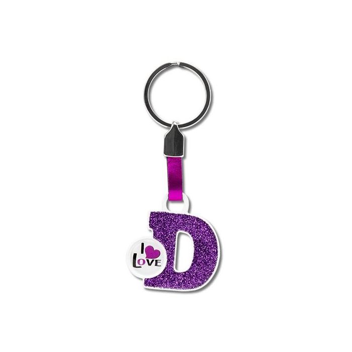 Llavero Letra "D" Rosa Stock Last LLA01004 2 Llavero Letra "D" Rosa Stock Last LLA01004 2