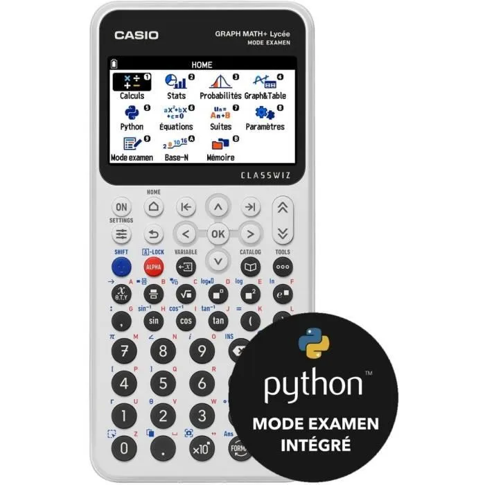 Casio CAS1715043665328 Calculadora Gráfica Escuela Secundaria Math+ Blanca 1 Casio CAS1715043665328 Calculadora Gráfica Escuela Secundaria Math+ Blanca 1