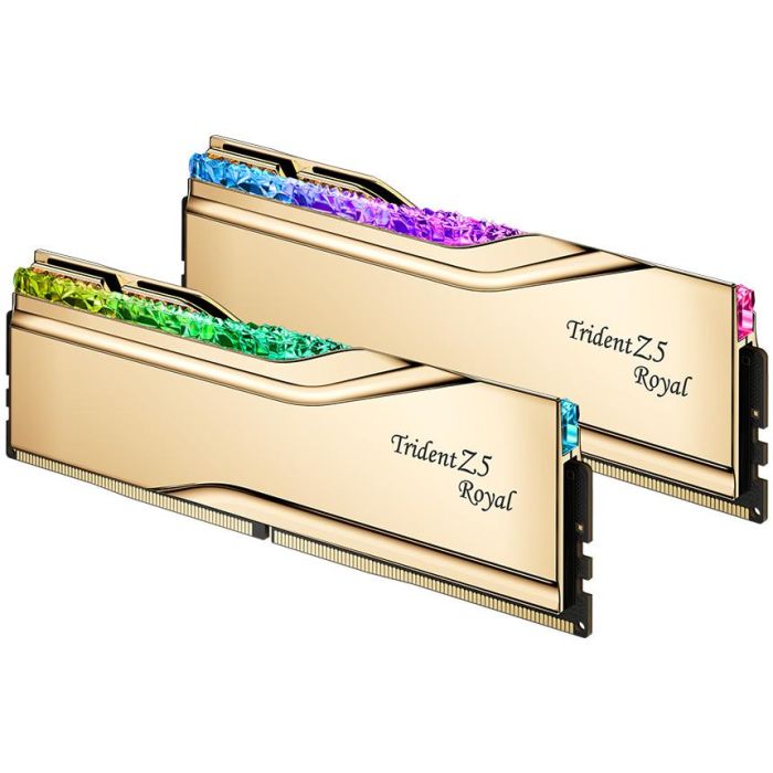 G.Skill RAM Trident Z5 Royal Intel 64GB (2x 32GB) Kit 6000 MHz UDIMM gold 0 G.Skill RAM Trident Z5 Royal Intel 64GB (2x 32GB) Kit 6000 MHz UDIMM gold 0