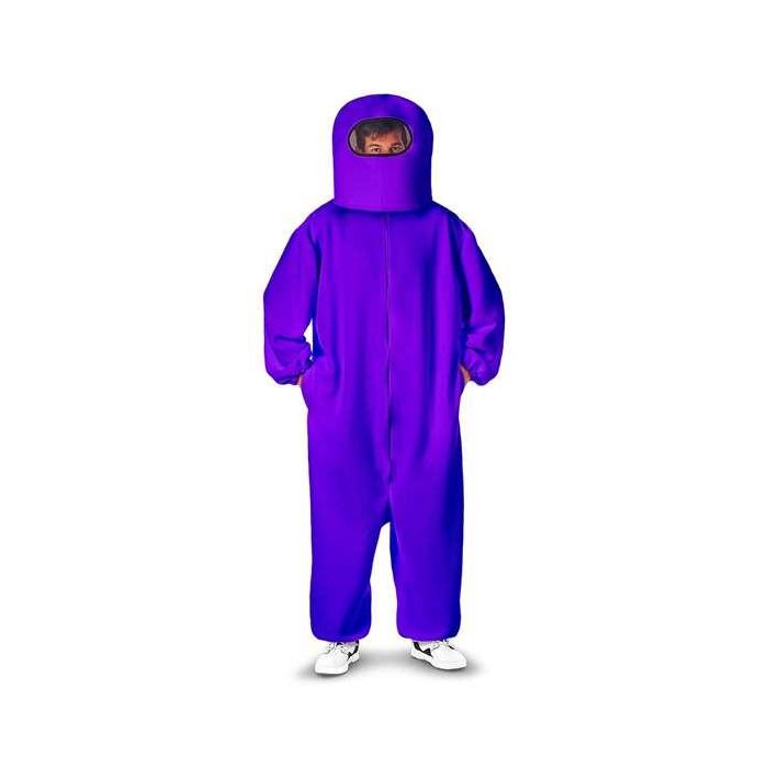 Disfraz among us impostor purple XL (escafandra y traje con cremallera y bolsillos) Disfraz among us impostor purple XL (escafandra y traje con cremallera y bolsillos)