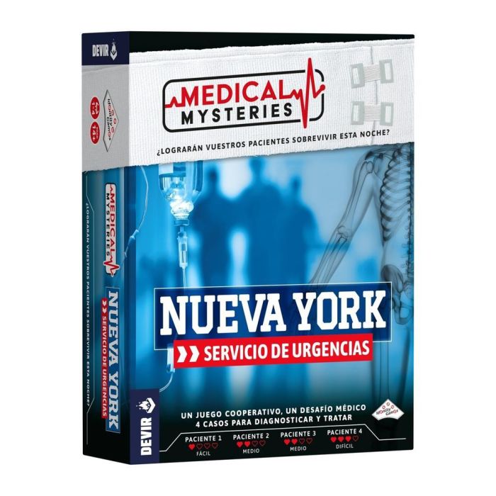 Devir Juego de Mesa Medical Mysteries New York - Juego Cooperativo de Medicina y Misterio en Hospital Devir Juego de Mesa Medical Mysteries New York - Juego Cooperativo de Medicina y Misterio en Hospital