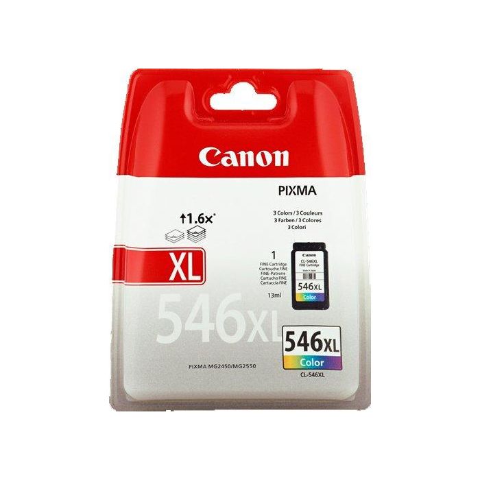Cartucho Inkjet Canon Cl-546Xl Pixma Ip2850/Mg2450/Mg2550/Mg2555/Mg2950/Mg2950S/Mx495 Color 13 Ml. (8288B001)
