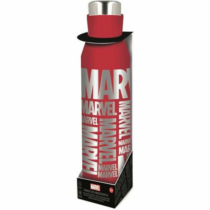 Botella termo de acero inoxidable marvel 580 ml.