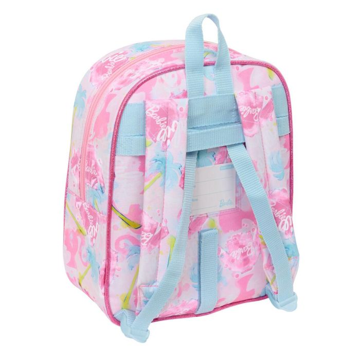 Mochila Escolar Barbie Painterly Rosa Azul cielo 22 x 27 x 10 cm 2