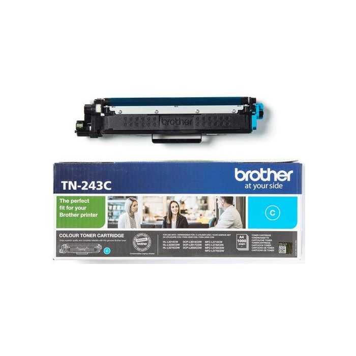 Toner Brother Tn-243C Hll3210Cw/3230Cdw/3270Cdw/Dcpl3510Cdw/3550Cdw/Mfcl3710Cw/3750Cdw/3770Cdw Cian (1.000 Pág.)