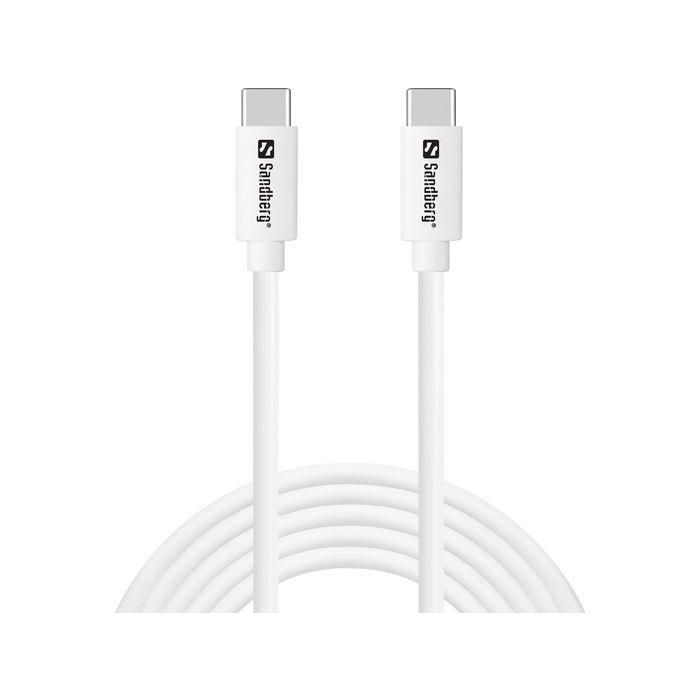 Sandberg SAVER Cable de Carga Rápida USB-C a USB-C 65W, 2 Metros