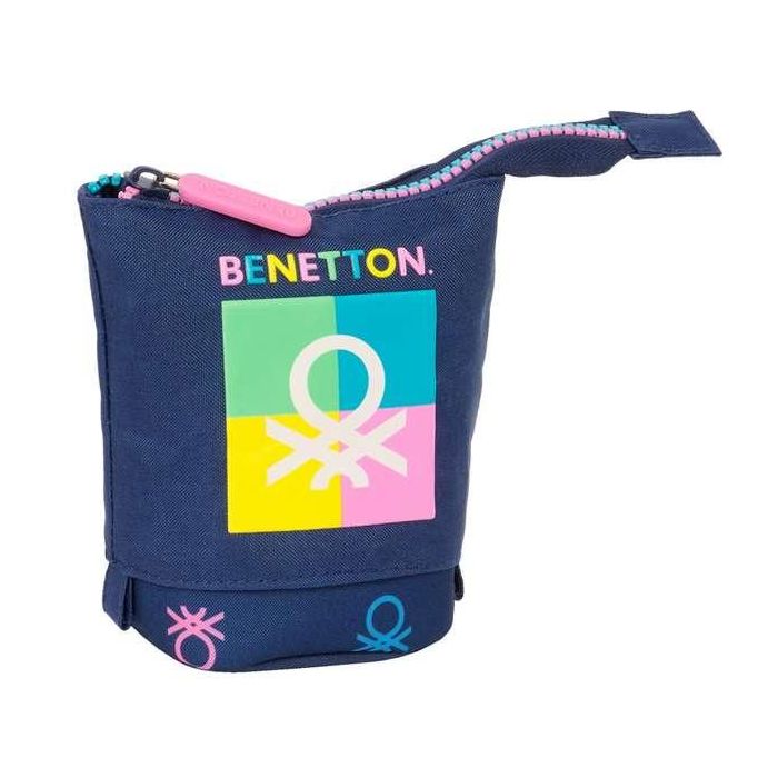 Estuche Cubilete Benetton Cool Azul marino 8 x 19 x 6 cm