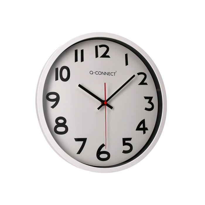 Q-connect Reloj de Pared Oficina Redondo Plástico Blanco 34 cm 3 Q-connect Reloj de Pared Oficina Redondo Plástico Blanco 34 cm 3
