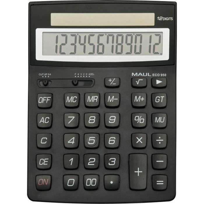 Maul AAAIG29522 Calculadora de escritorio ECO 950, 12 dígitos, Negra