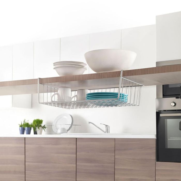 Metaltex Estante intermedio Kanguro 50x26x14cm, recubrimiento polytherm metallic, hecho en Italia 2