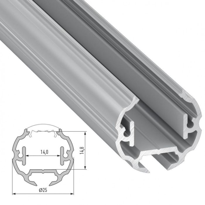 Perfíl Aluminio Tipo COSMO 2,02M - Bruto 4 Perfíl Aluminio Tipo COSMO 2,02M - Bruto 4