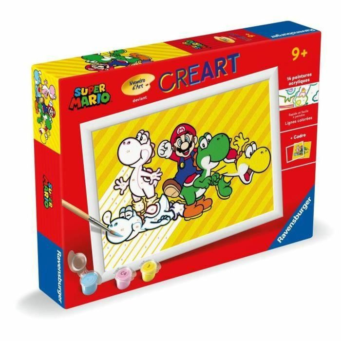 Ravensburger Kit Pintura por Números Super Mario 25529 (18 x 24 cm) CreArt Kids 1 Ravensburger Kit Pintura por Números Super Mario 25529 (18 x 24 cm) CreArt Kids 1