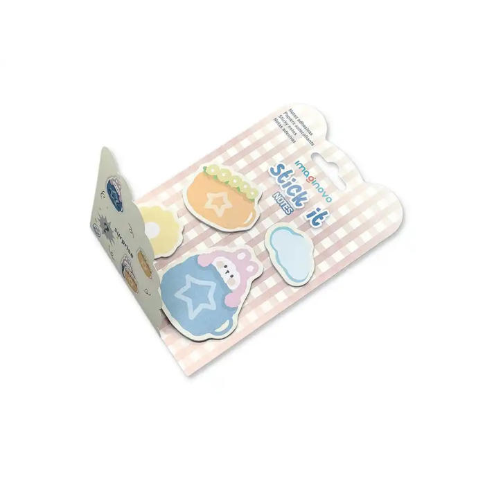 Imaginovo Bloc notas adhesivas sorpresa 20 hojas tamaños surtidos rojo 4