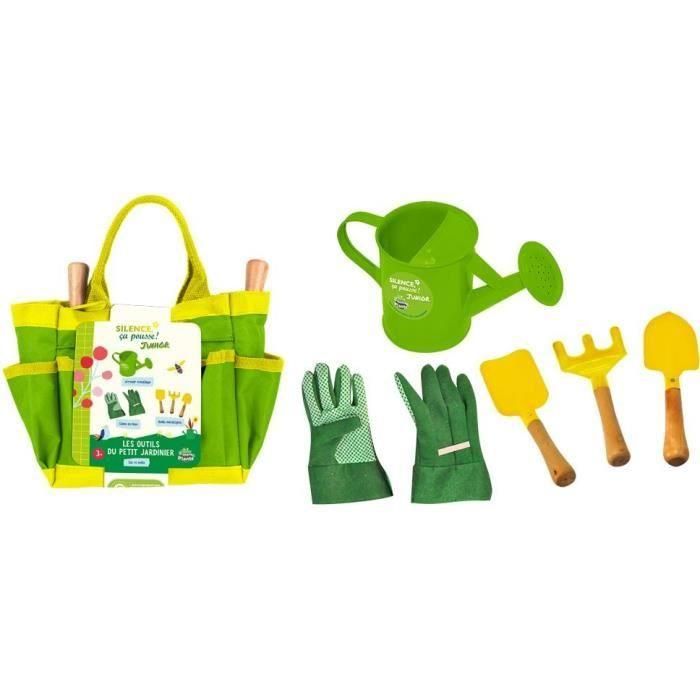Bolsa de jardinería de 6 piezas - PLANETE PLANTE - Silence It Grows - A partir de 3 años Bolsa de jardinería de 6 piezas - PLANETE PLANTE - Silence It Grows - A partir de 3 años