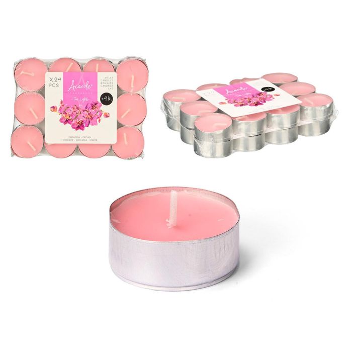 Set 24 Tea Light 4 H Orquidea Acorde 15X3CM (24 Unidades) Set 24 Tea Light 4 H Orquidea Acorde 15X3CM (24 Unidades)