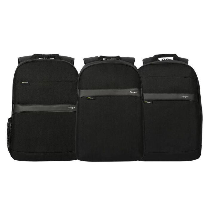 Targus GeoLite Mochila Unisex 16" (40,6 cm) para Portátil Negro, Resistente al Agua, 2 Compartimentos y Bolsillos 4