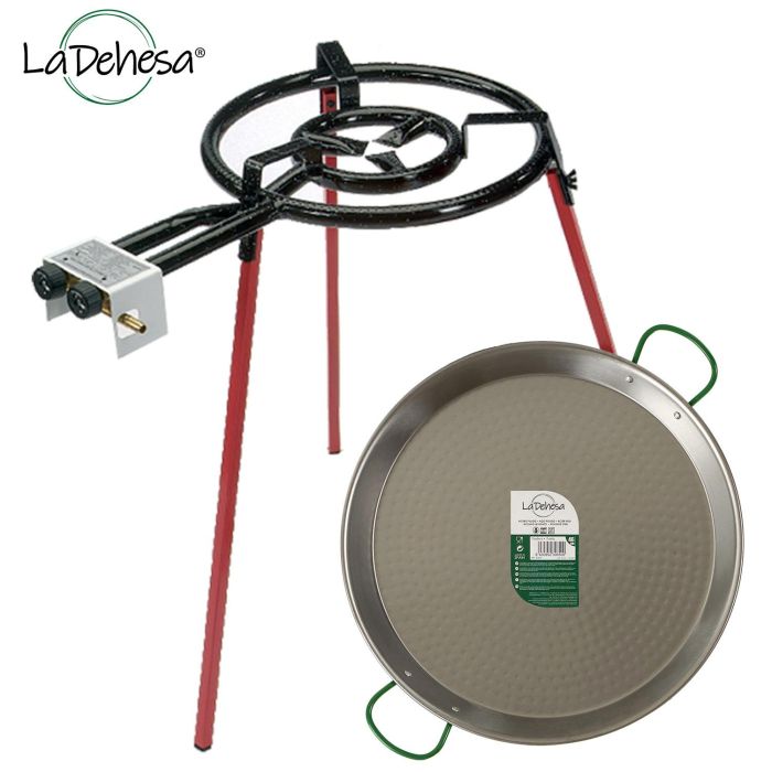 Set Paellera Pulida 46Cm Quemador 400Mm La Dehesa (4 Unidades) 1 Set Paellera Pulida 46Cm Quemador 400Mm La Dehesa (4 Unidades) 1