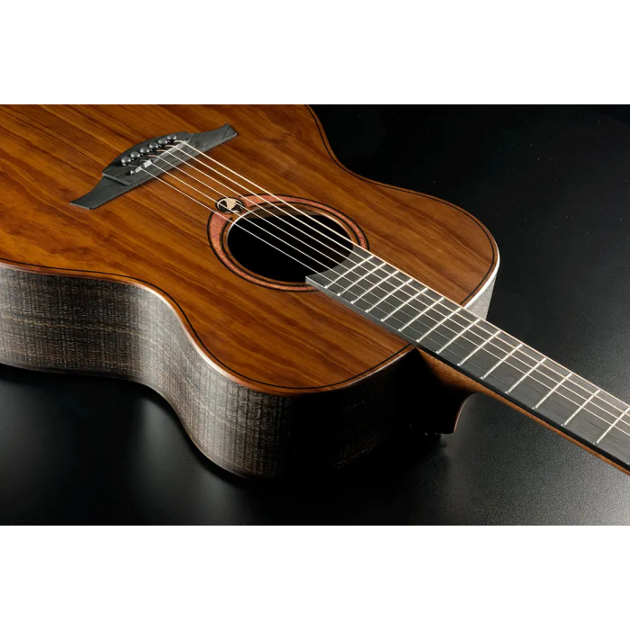 LAG Guitarra Acústica Auditorium Sauvage Lag Acabado Satinado Cuerpo de Eucalipto Tapa Maciza Brankowood 6 Cuerdas 5