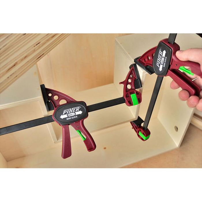 Piher Sargento mini quick 30cm ref. 52430 - Fuerza máxima 75kg, reversible con un clic, cabezales de nylon y fibra de vidrio 3 Piher Sargento mini quick 30cm ref. 52430 - Fuerza máxima 75kg, reversible con un clic, cabezales de nylon y fibra de vidrio 3