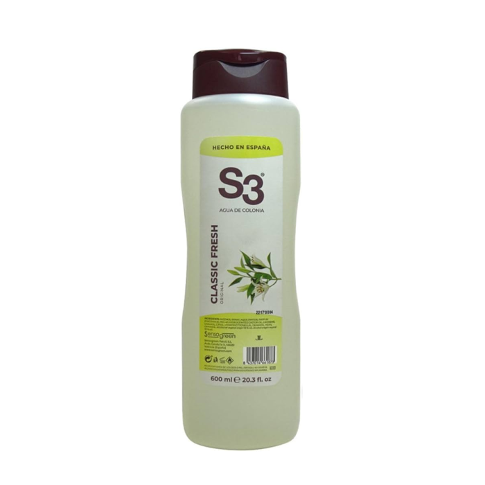 S3 Classic fresh colonia 600 ml