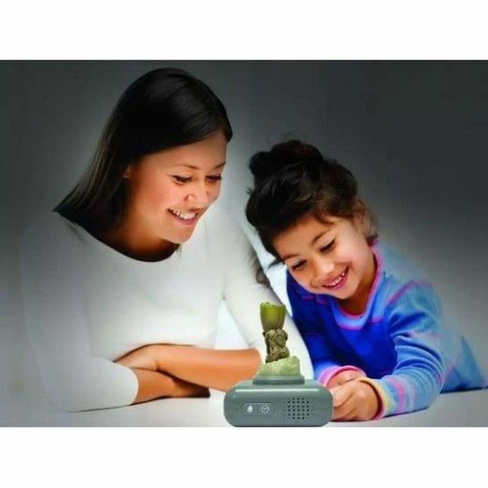Lexibook LEX3380743104355 Despertador Digital Groot de Guardianes de la Galaxia con Luz Nocturna y Efectos de Sonido
