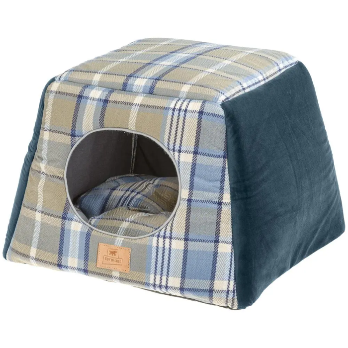 Ferplast Caseta Cama Perro Gato Edinburgh Azul