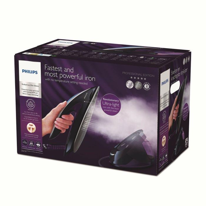 Philips GC9650/80 Generador de Vapor PerfectCare Elite, 7.5 Bar, 150gr/min Impulso Vapor 500gr/min, Tecnología OptimalTemp Philips GC9650/80 Generador de Vapor PerfectCare Elite, 7.5 Bar, 150gr/min Impulso Vapor 500gr/min, Tecnología OptimalTemp
