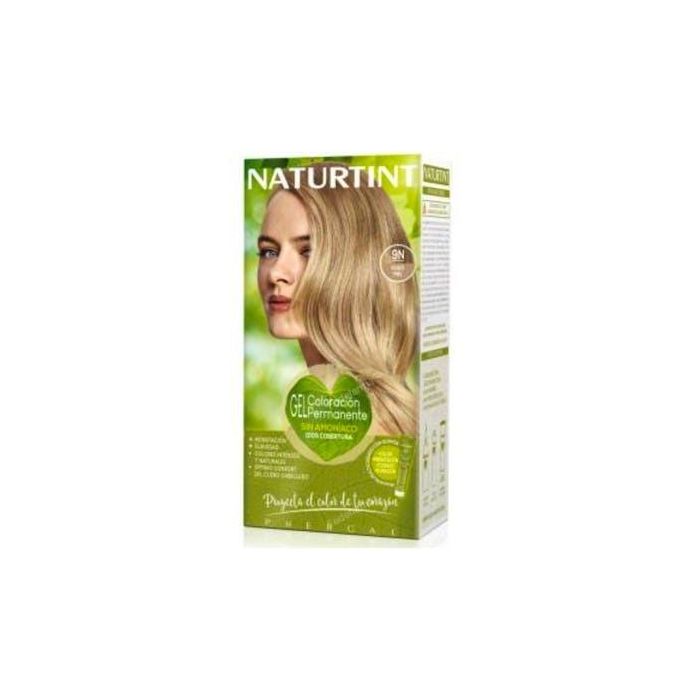 Naturtint Coloración Permanente Biobased 9N Rubio Miel - Sin Amoniaco con Quinoa para Brillo e Hidratación