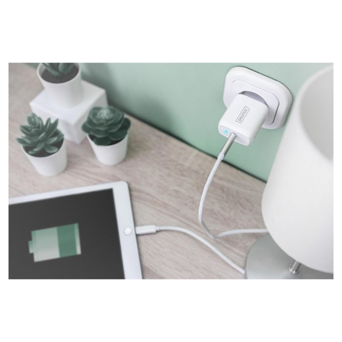 Digitus Cargador USB-C 20W PD3.0 Blanco, Carga Rápida para Dispositivos Móviles 1