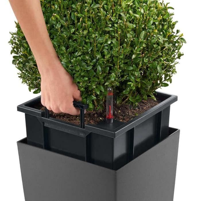 LECHUZA Jardiniere Cubico Alto 40 TODO EN UNO Carbón 18233 421494 2 LECHUZA Jardiniere Cubico Alto 40 TODO EN UNO Carbón 18233 421494 2