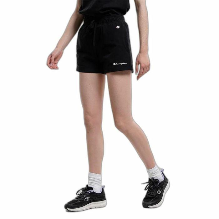Pantalones Cortos Deportivos para Mujer Champion Shorts Negro S 0 Pantalones Cortos Deportivos para Mujer Champion Shorts Negro S 0