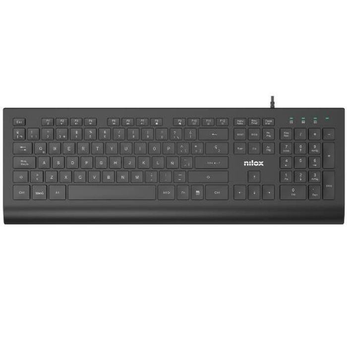 Teclado Nilox NXKBE000014 Negro Qwerty Español 1 Teclado Nilox NXKBE000014 Negro Qwerty Español 1