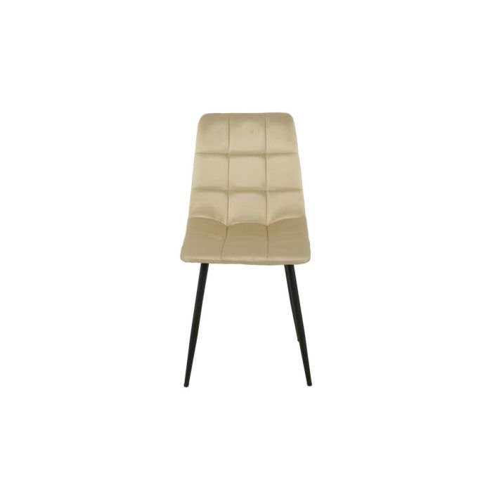 Silla Romimex Beige Terciopelo Metal 45 x 89 x 55 cm 4