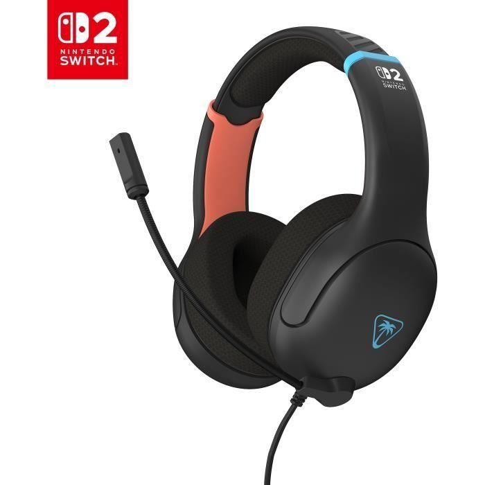 Auriculares para juegos con cable - TURTLE BEACH - Airlite Fit - Nintendo Switch 2 - Negro carbón 4 Auriculares para juegos con cable - TURTLE BEACH - Airlite Fit - Nintendo Switch 2 - Negro carbón 4
