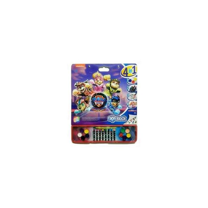 Libro de pegatinas para pintar giga block patrulla canina 4 en 1. 1 Libro de pegatinas para pintar giga block patrulla canina 4 en 1. 1