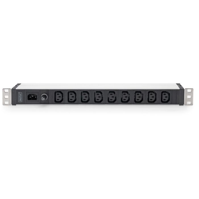 Digitus PDU 1U, 9 Salidas C13, 230V/10A, Color Negro 1