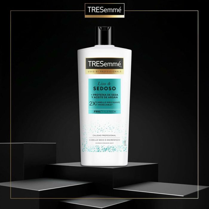 Tresemmé Liso&Sedoso Champú con Proteínas de Seda y Aceite de Argán 685ml, Cabello Seco y Encrespado, Suave y Manejable 2 Tresemmé Liso&Sedoso Champú con Proteínas de Seda y Aceite de Argán 685ml, Cabello Seco y Encrespado, Suave y Manejable 2