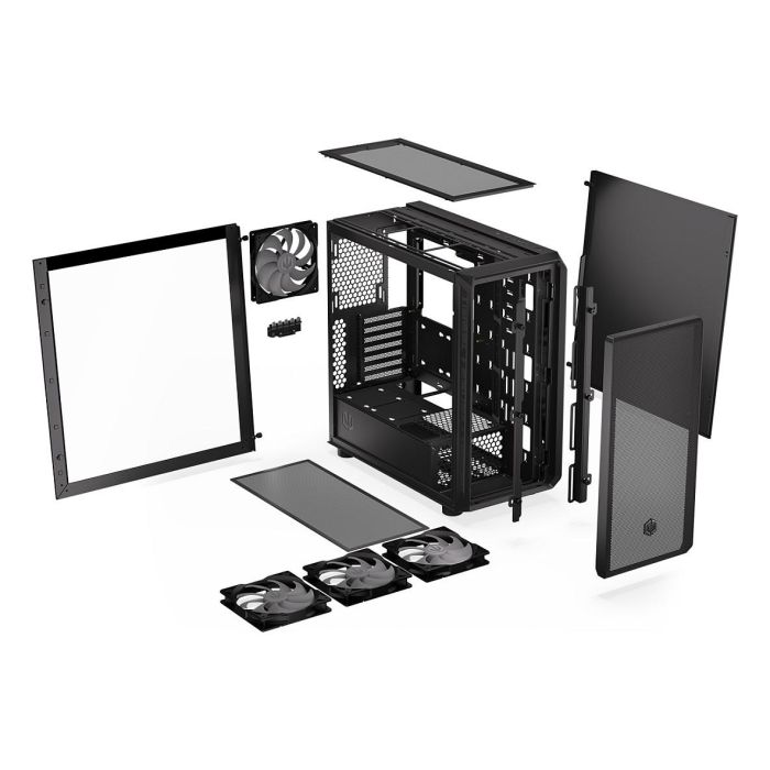Endorfy ARX 700 ARGB TG Black Torre PC ATX ITX Micro ATX Negro Iluminación Multi 24