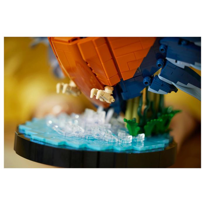 Lego 10331 Icons Kingfisher (Kungsfiskare) Fauna 2024 V29 - Set de construcción de kungsfiskare para adultos con soporte de exhibición