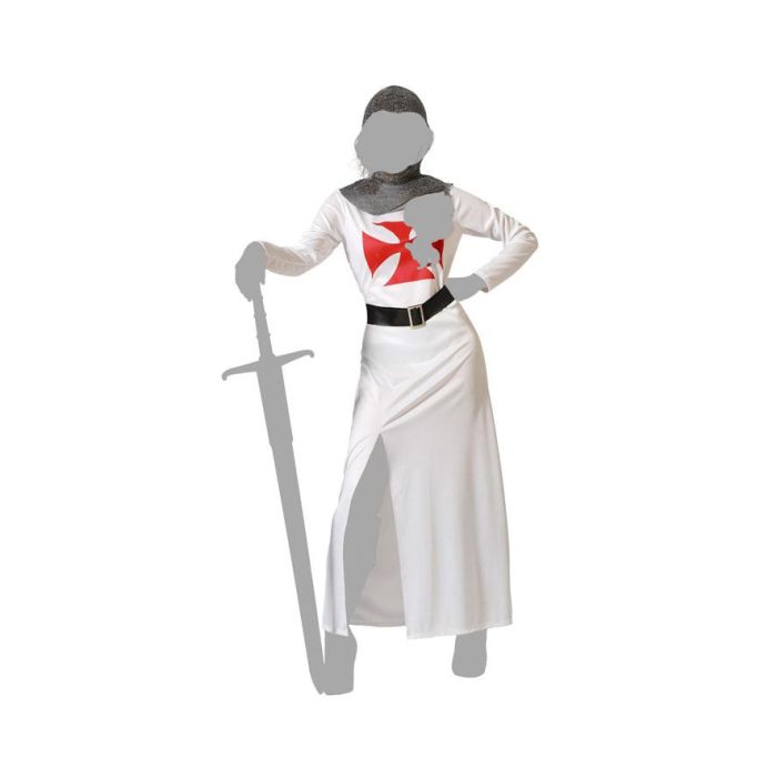 Disfraz Caballero Cruzadas Blanco Mujer Adulto XL 4 Disfraz Caballero Cruzadas Blanco Mujer Adulto XL 4