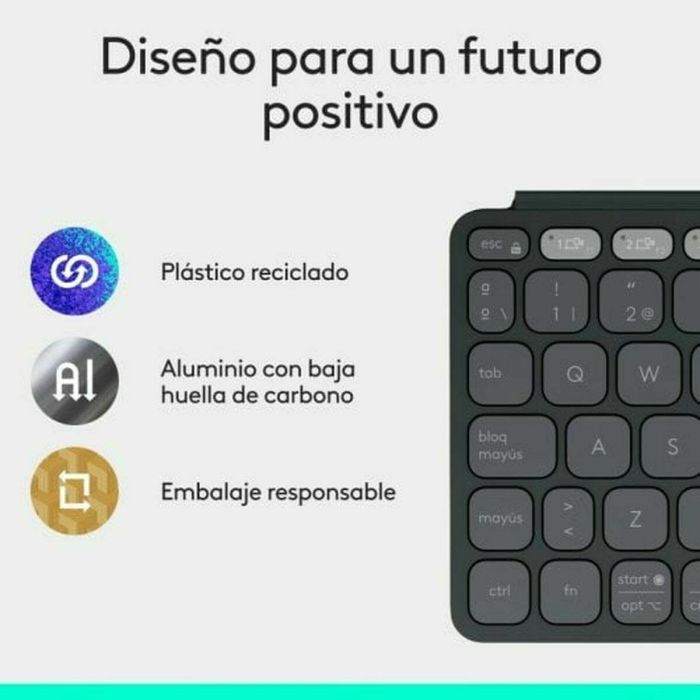 Teclado Logitech 920-012973 Grafito Español QWERTY 15 Teclado Logitech 920-012973 Grafito Español QWERTY 15