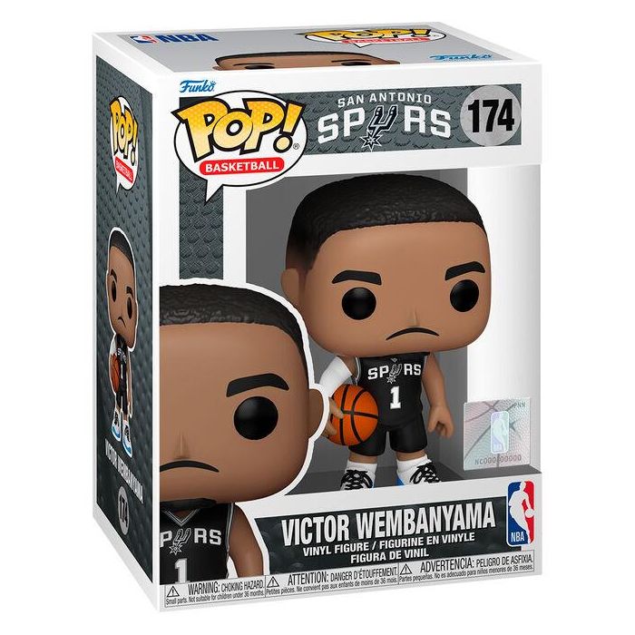 FUNKO POP! NBA San Antonio Spurs Victor Wembanyama Figura de Vinilo 9cm