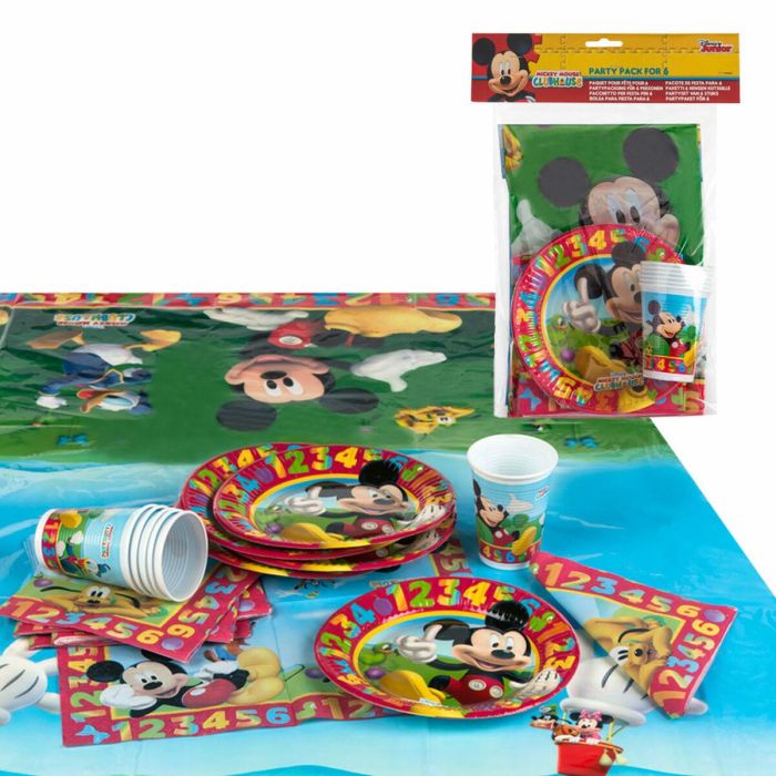 Set Artículos de Fiesta Mickey Mouse (6 Unidades) 4 Set Artículos de Fiesta Mickey Mouse (6 Unidades) 4