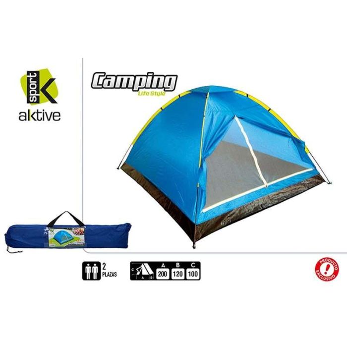 Color Baby Tienda de campaña Iglú Dome para 2 personas - Camping y Exterior - 120x200x100 cm - Poliéster, PE y Acero 4